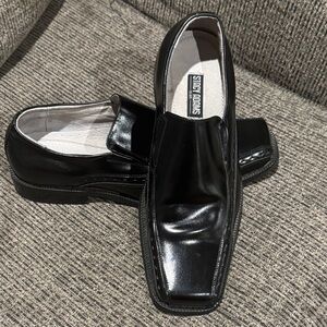 Stacy Adams Black Leather Men's Slip-Ons